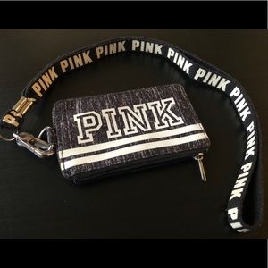VS PINK Card Holder w/ Lanyard